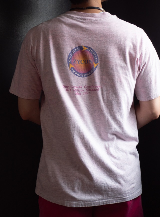 "Zycon Corporation" 1990s Company logo t-shirt