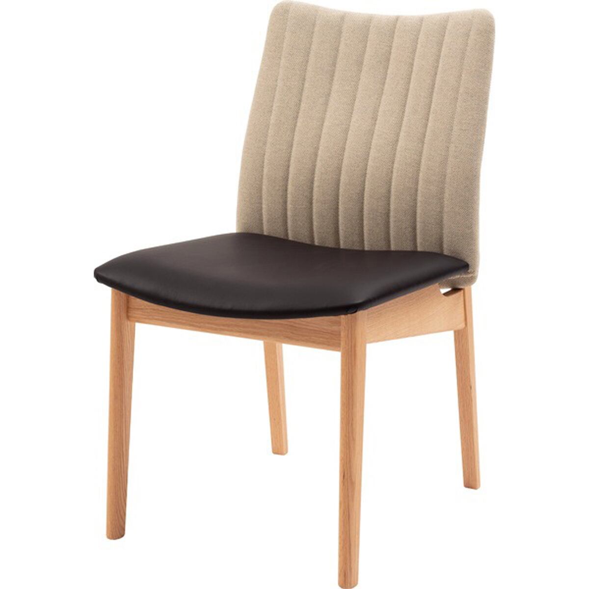 チェア 天然木 レッドオーク ウレタン塗装 ポリエステル 合皮