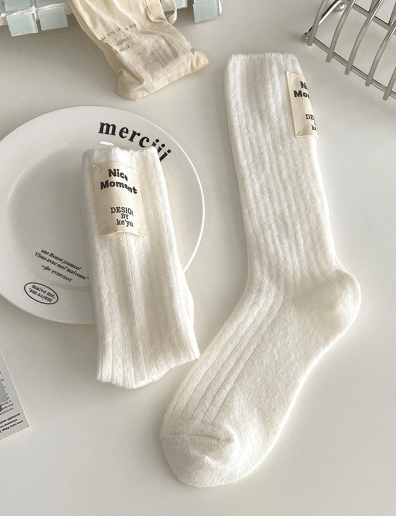 【新作5％OFF・3日間】Back-Patch Socks_8colors