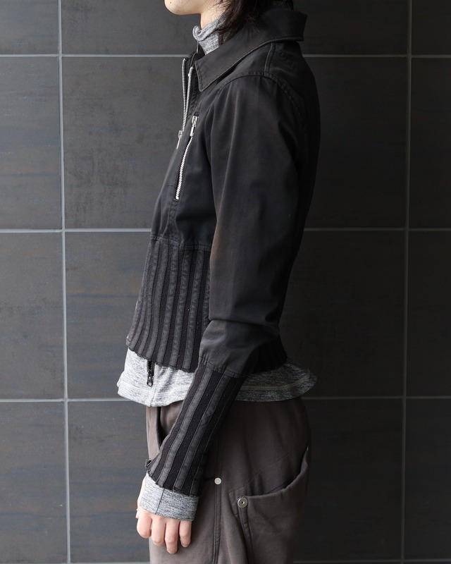 Hem Detail Zippered Blouson