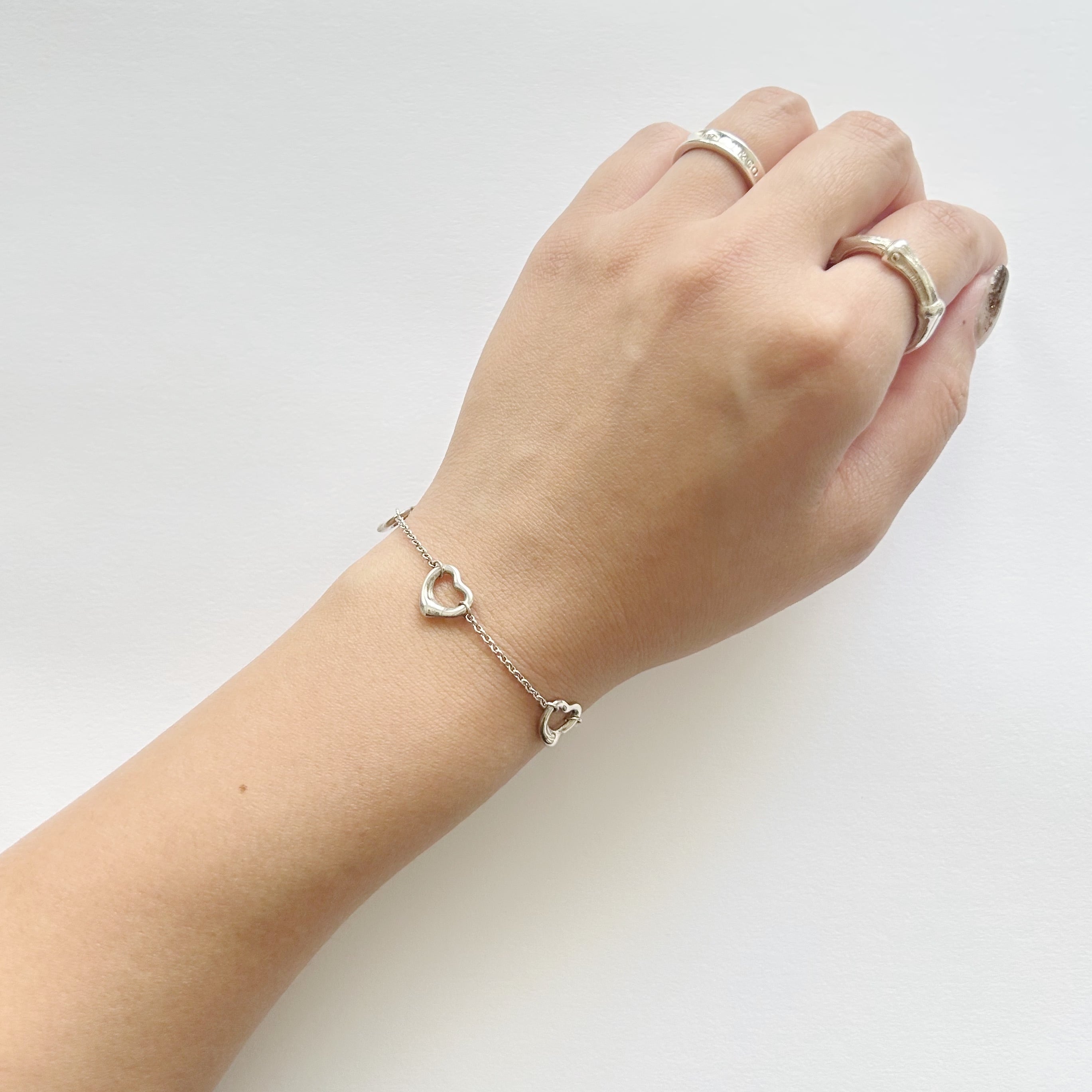 【TB7061】Tiffany&Co. 5 open heart bracelet/ティファニー/ブレスレット