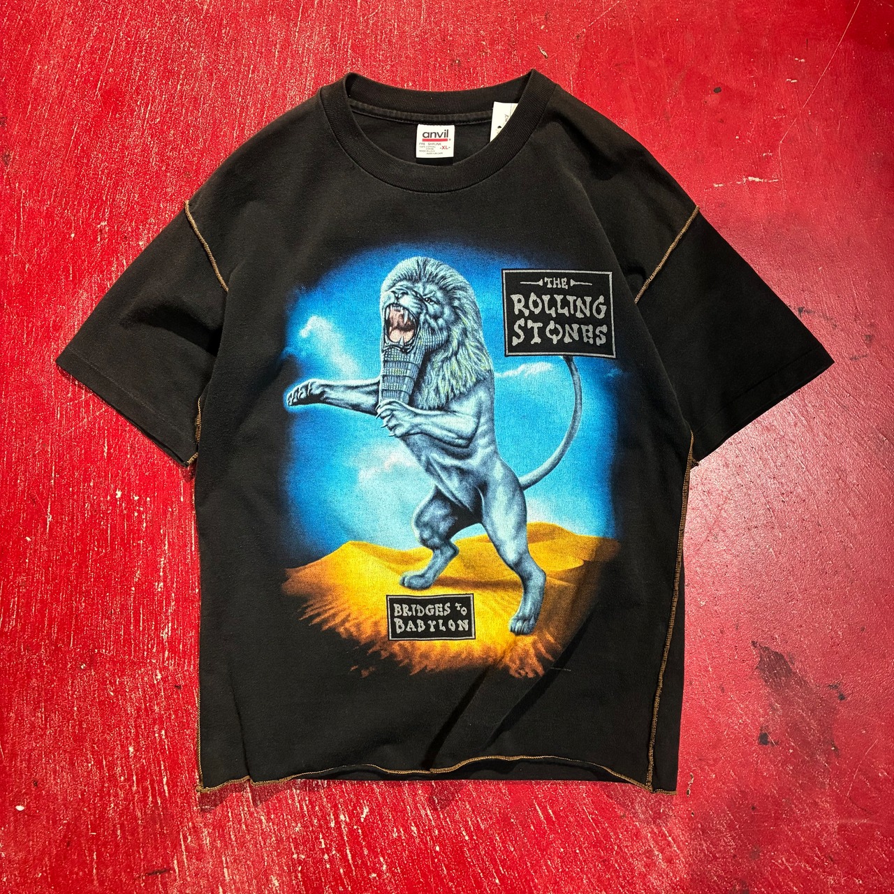 【90s USA】anvil The Rolling Stones TOUR Tee　アンビル　ローリングストーンズ　バンドTシャツ