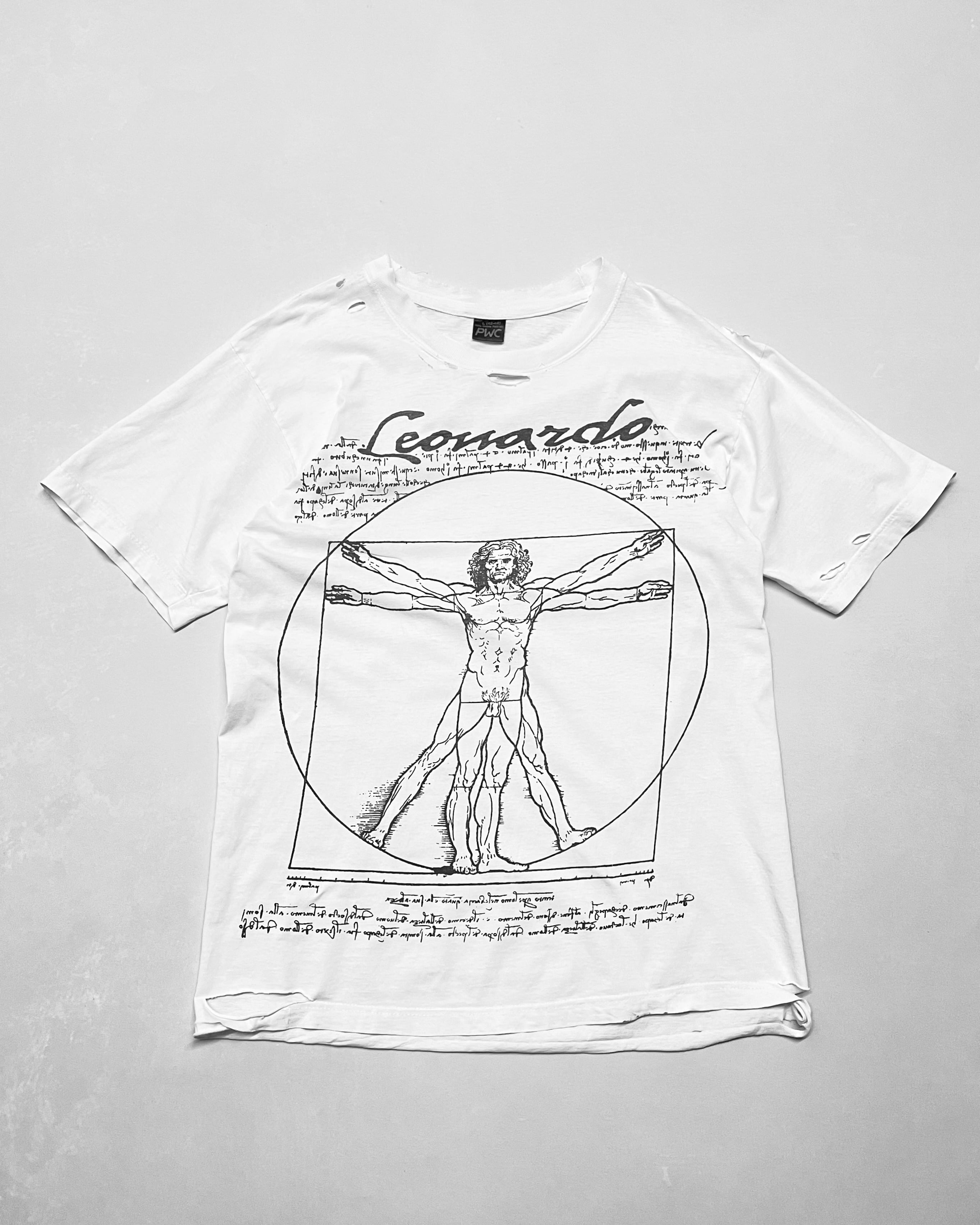 00s PWC "Leonardo Da Vinci" Print Tee