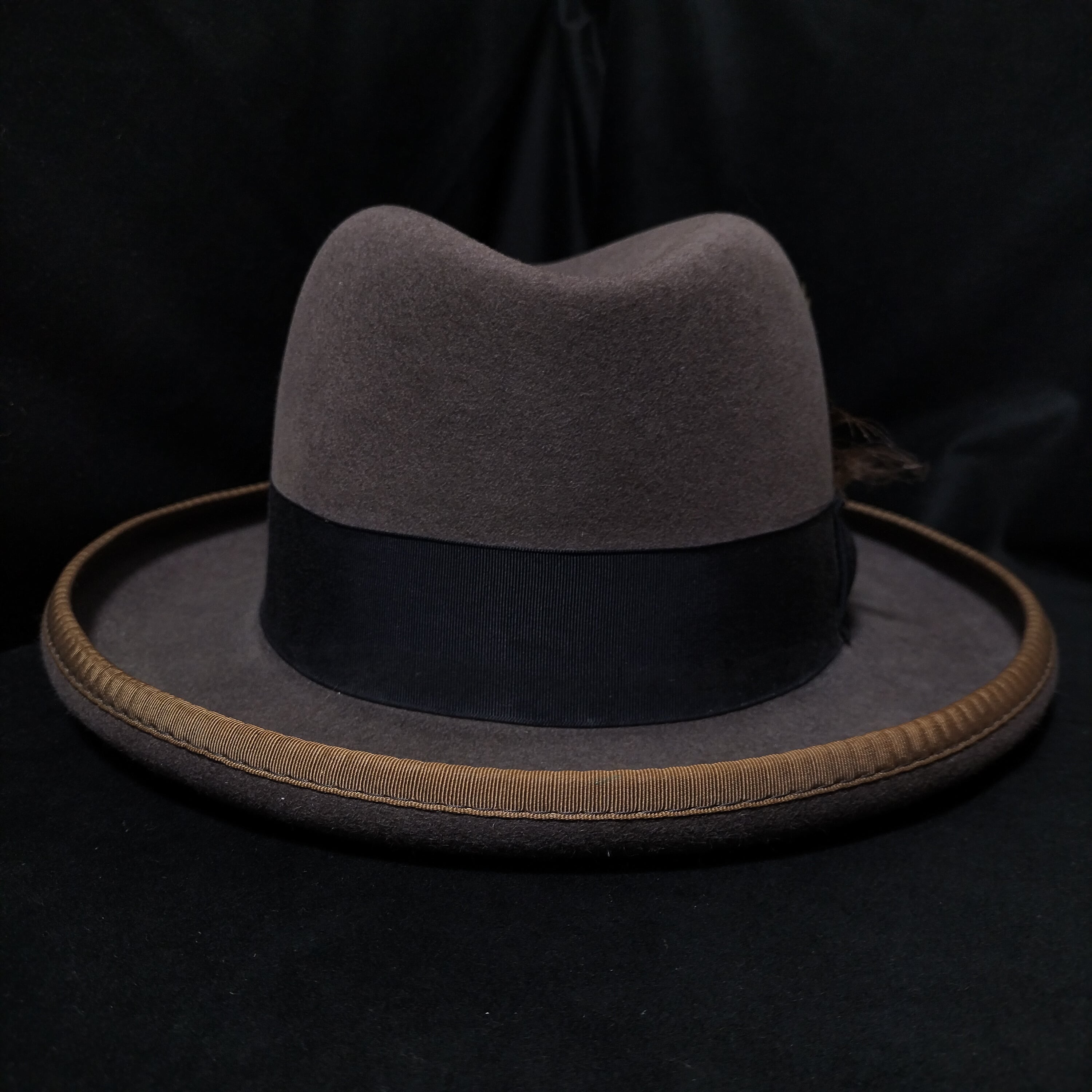 Vintage Grey Felt Homburg Hat | Antico