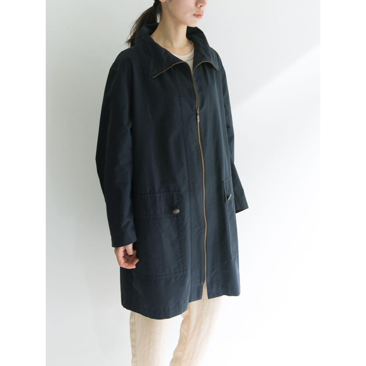 【BURBERRYS】 zip up coat （ バーバリー  ジップアップコート 日本製 ）1b