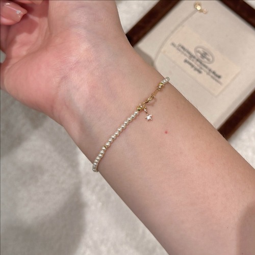 TOMR星と真珠の絆ブレスレット