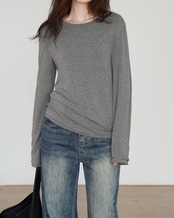 Simple long sleeve T-shirt T20050