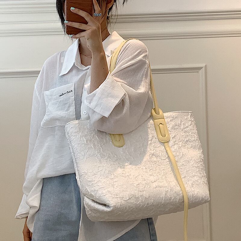 サマーショルダーバッグ 夏物 トートバッグ ハンドバッグ 手作りハンドバック74970135344