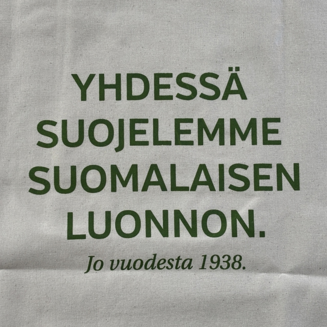 【フィンランド自然保護協会】エリック・ブルーン アザラシロゴ トートバッグ ホワイト