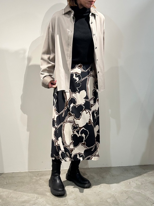 ＤＥＶＥＡＵＸビスプリントスカート(ブラウン・フラワー)