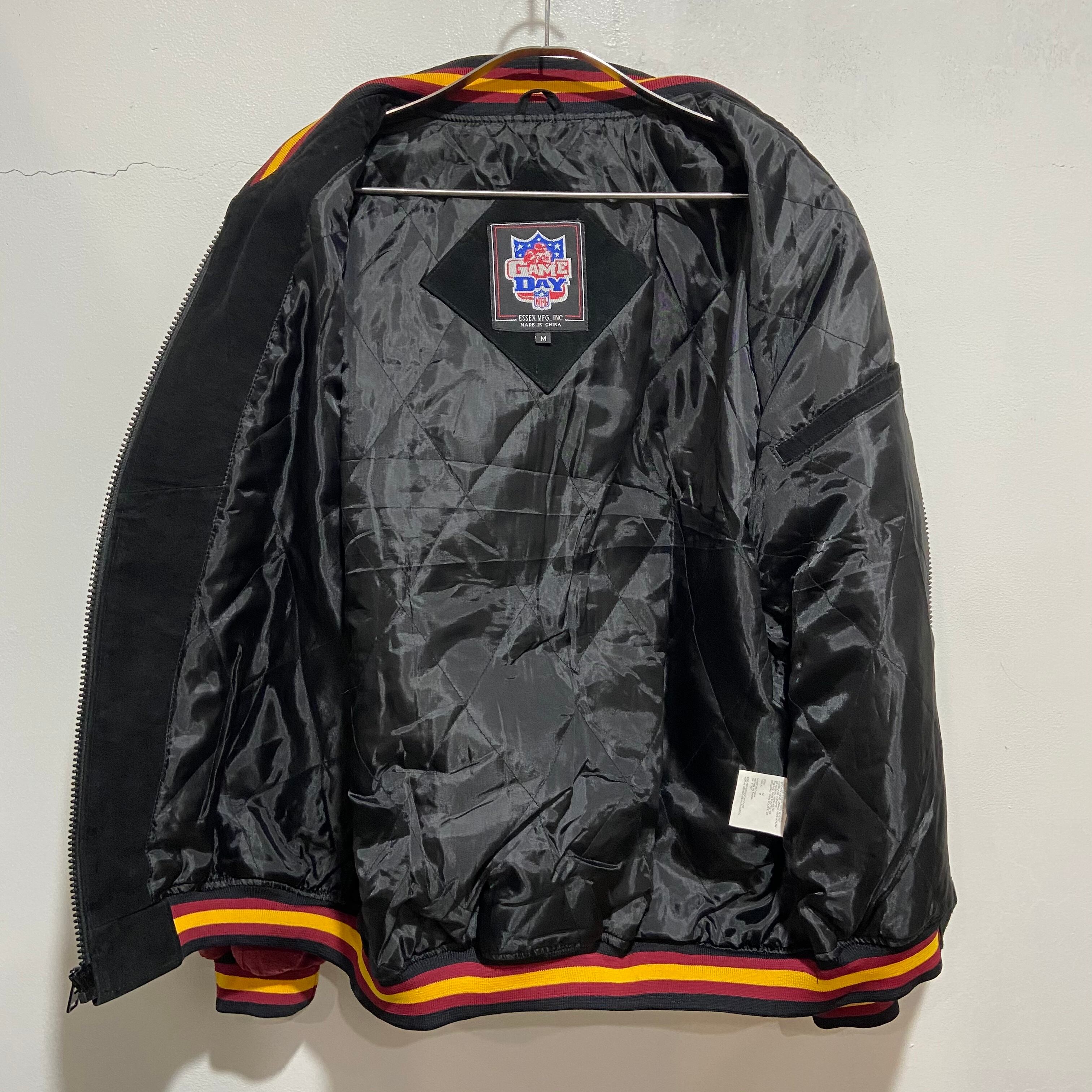 送料無料』90s ワシントンレッドスキンズ スエードブルゾン M NFL  