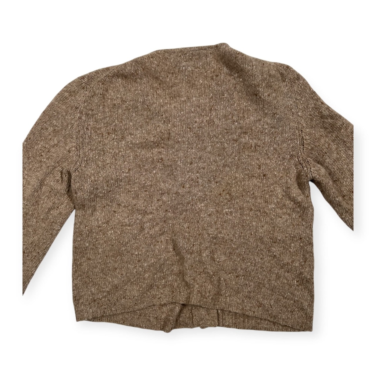 カシミヤ100% Les Copains De Luxe レコパン デラックス ネップ カシミア ウール ニット カーディガン 42 /レディース