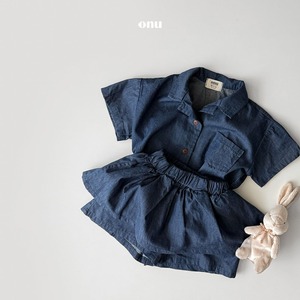 last1即納/ONU/Denim skirt pants