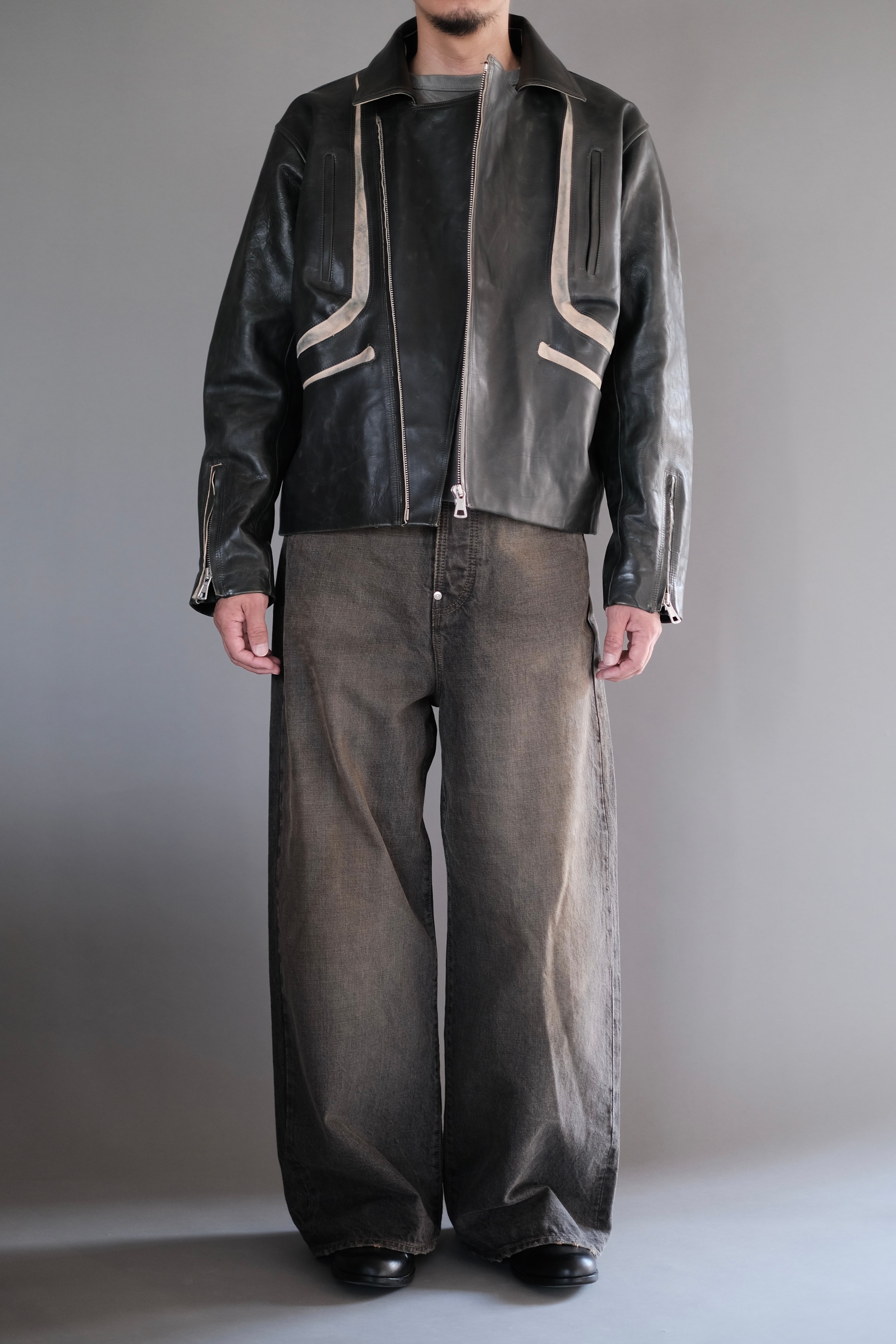 DAISUKE TANABE / Coffee Black Denim Trousers_dstryd | LIVING