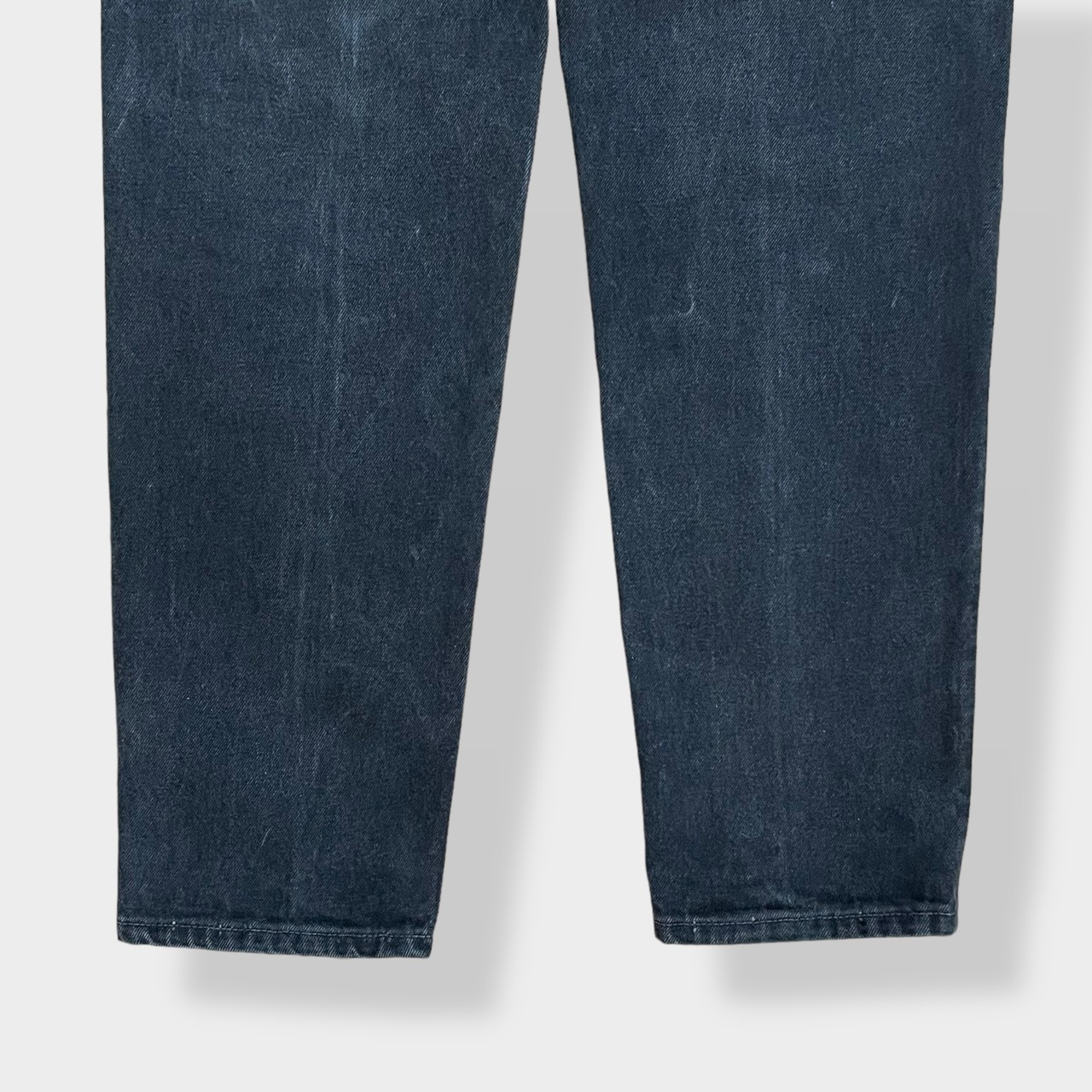 【LEVI'S】90s USA製 550 ブラックデニム ジーパン ジーンズ W32 L36 ボタン裏 刻印553 サンベニート工場 テーパード リーバイス ヴィンテージ 雰囲気系 黒 US古着