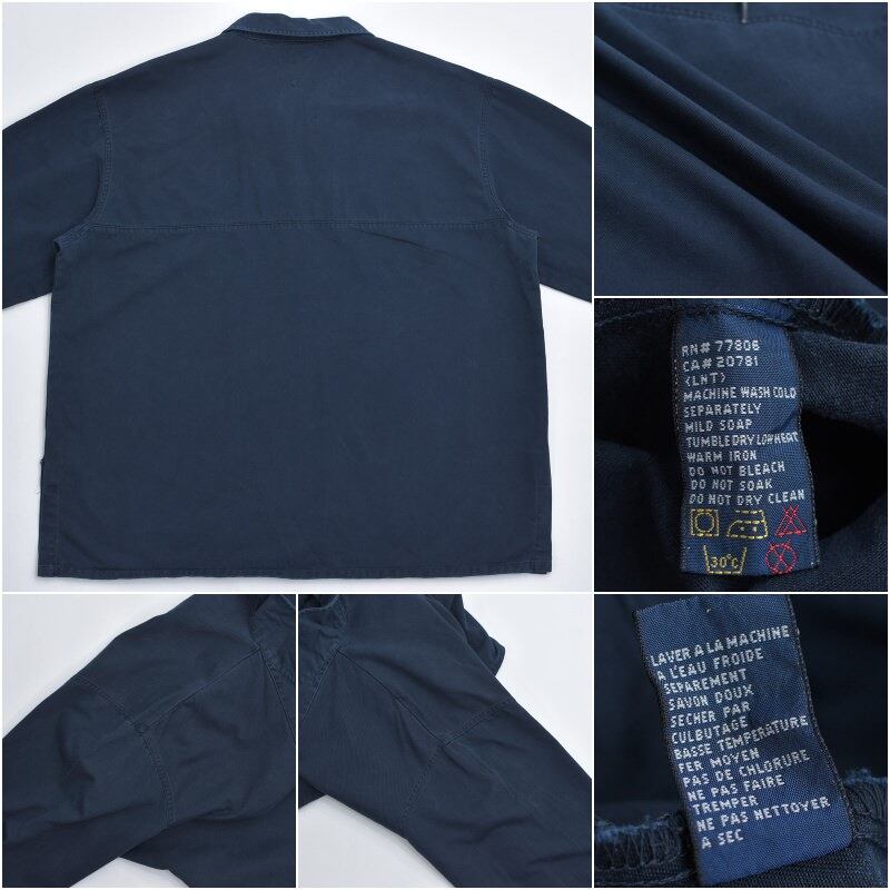90s TOMMY HILFIGER トミーヒルフィガー コットンツイル レースアップ