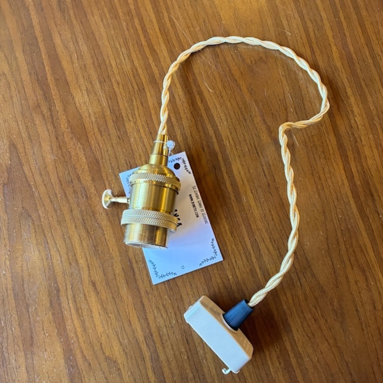 TOPANGA Lighting Brass pendant socket　真鍮ペンダントソケット　ロータリースイッチ　コード　長さ調整　ダクトレール　E26　シーリング　はだか電球　照明　