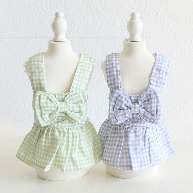 gingham  ribbon one-piece