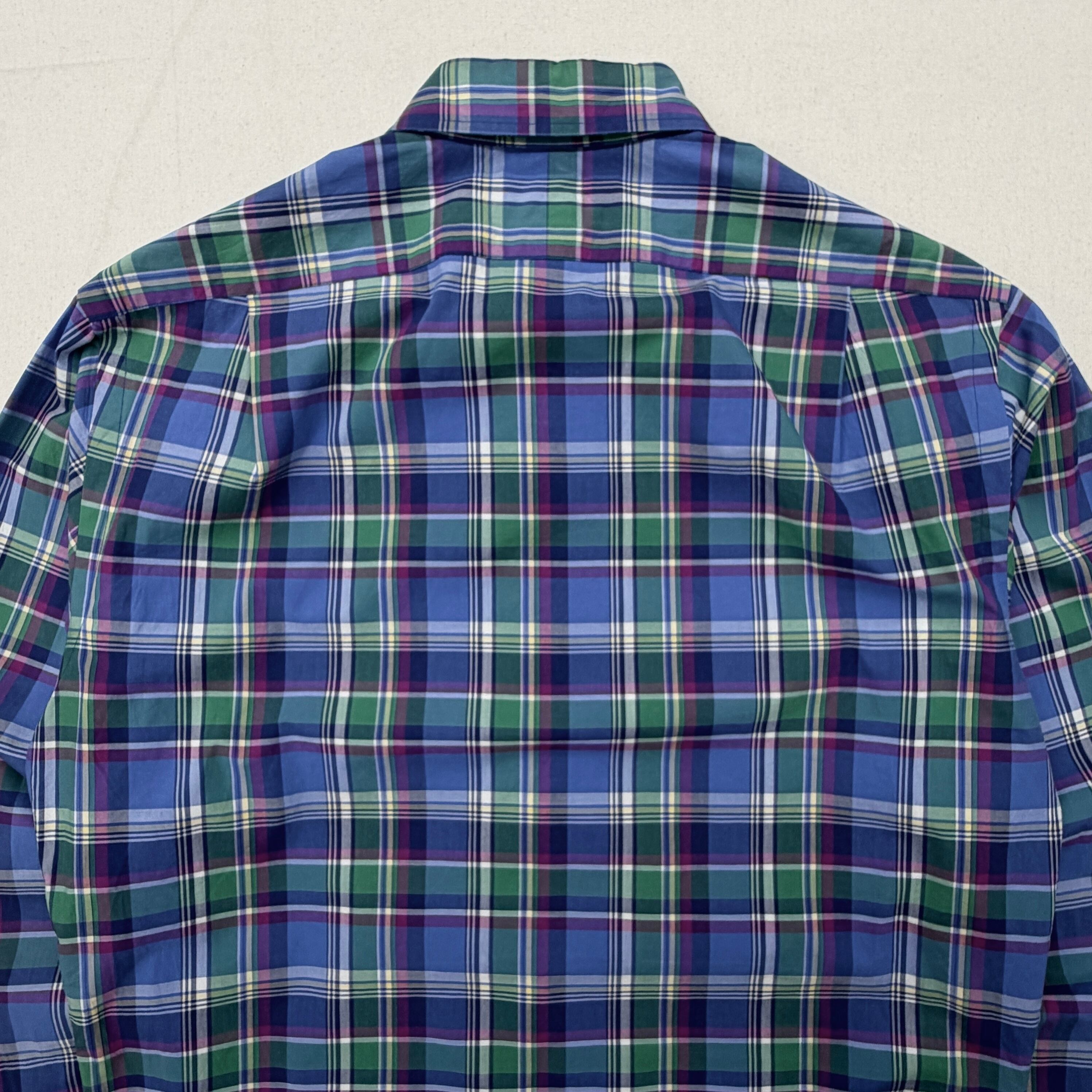 【RRL】【Ralph Lauren】チェックシャツ　レーヨン　ラルフローレン Polo ralph lauren】 check shirt ラルフローレン チェックシャツ slim