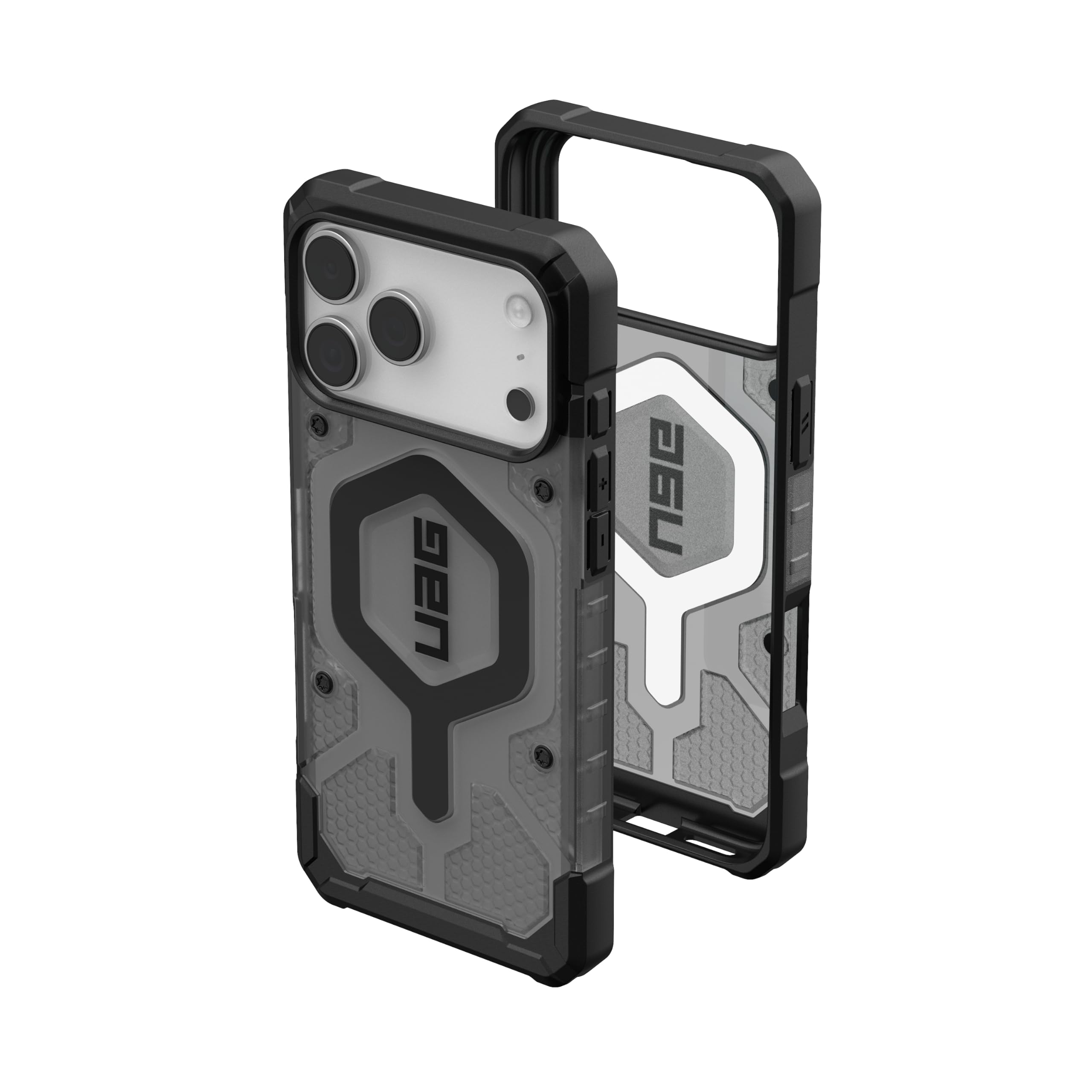 UAG パスファインダー クリア iPhone 18 Pro Max ケース/17 Pro Max用 アッシュ/ブラック