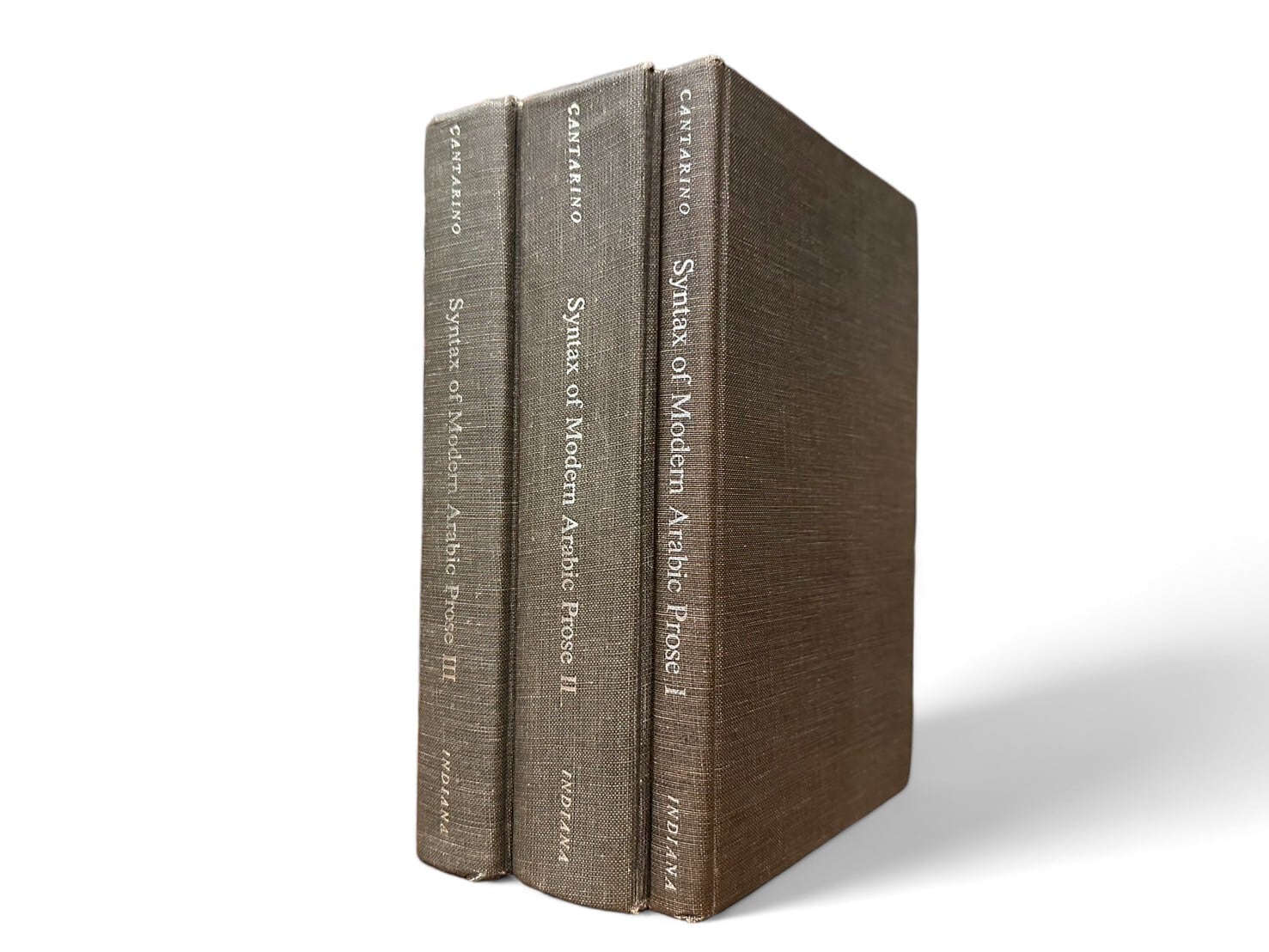 【SG026】【FIRST EDITION】SYNTAX OF Modern Arabic Prose Complete set in 3 volumes / Vicente Cantarino