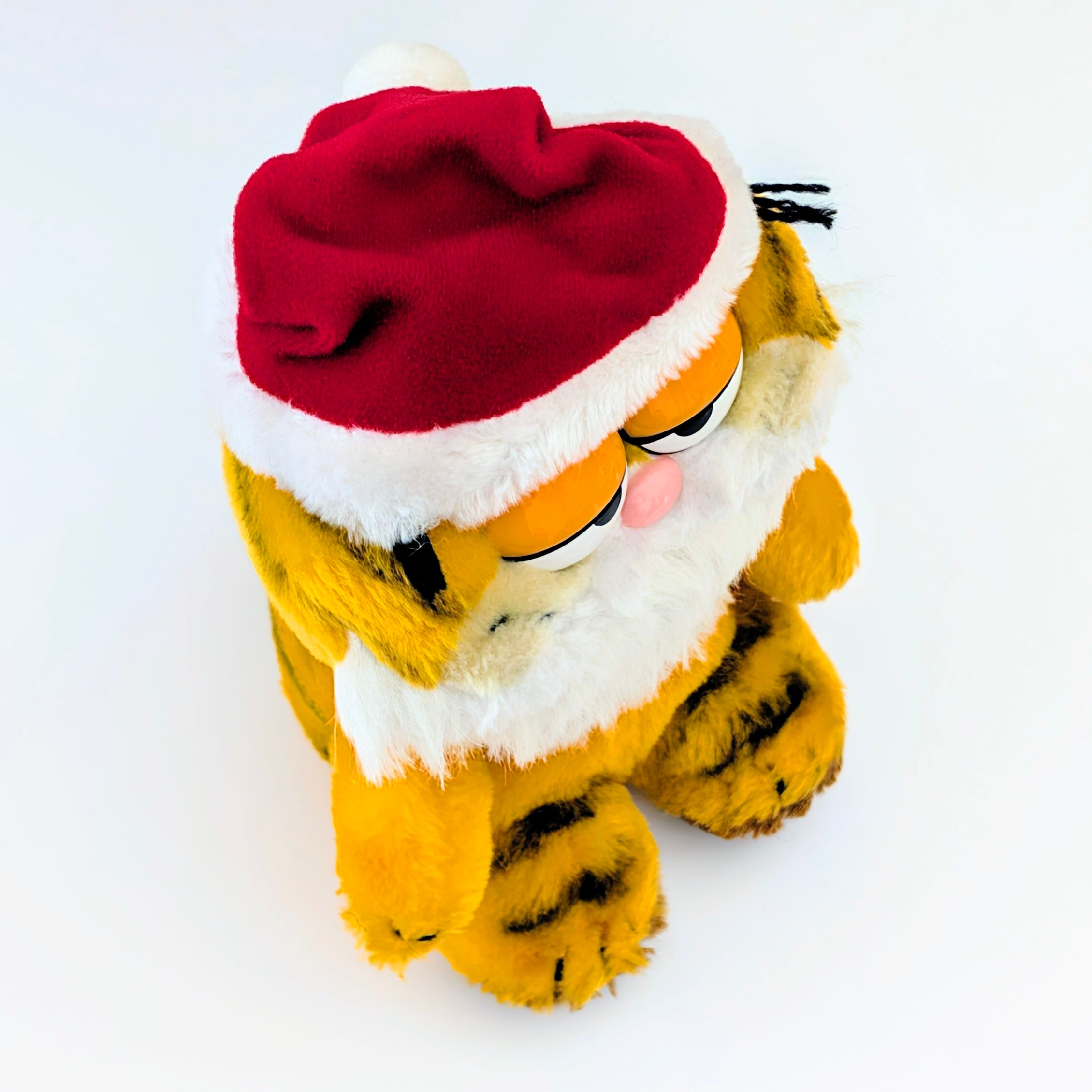 ☆ VINTAGE 1980年代初期 ☆【 Garfield ( ガーフィールド ) 】『 ガーフィールド サンタおじさん 』ぬいぐるみ / プラッシュ / plush / 1980年代年製 〚アメリカン雑貨 アメトイ〛
