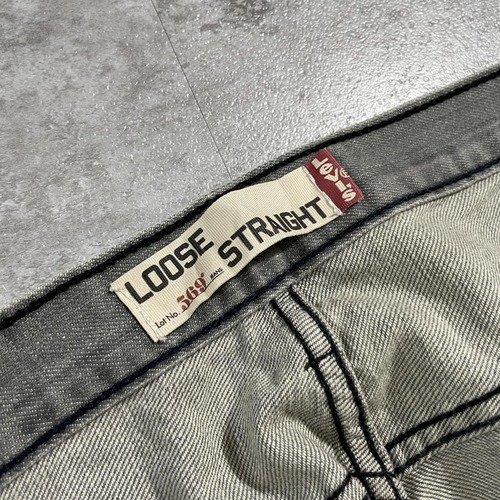 【W34 L32】 usa levi's 先染ブラック リーバイス 569 詳細写真4