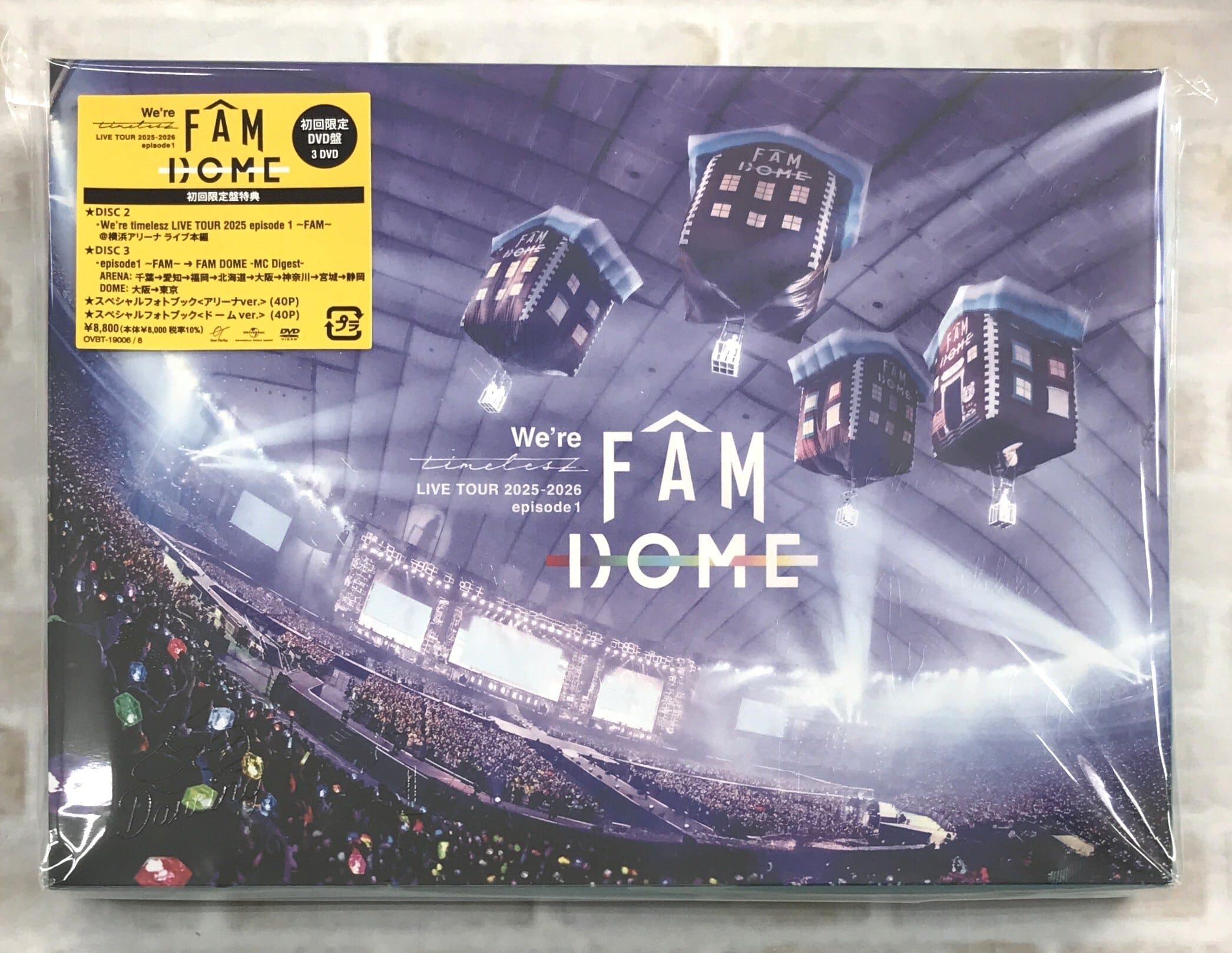 timelesz We're FAM DOME LIVETOUR DVD 初回 timelesz/ We're timelesz LIVE TOUR 2025-2026 episode 1 FAM DOME