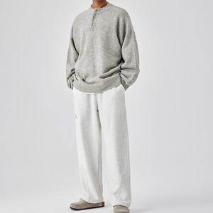 シンプルヘンリーネックニット　938