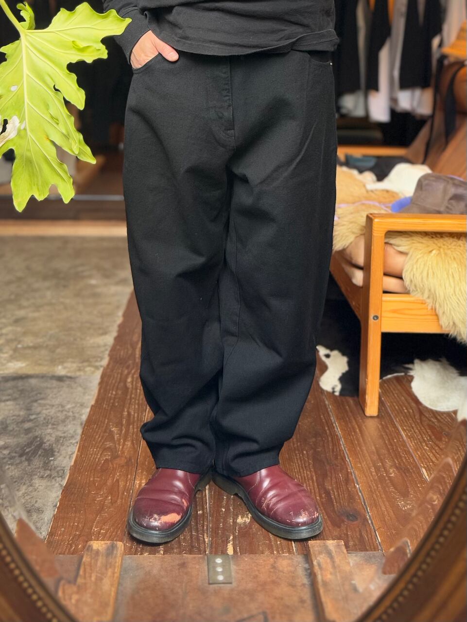 HEALTH / 5POCKET PANTS BLK | EE ONLINE STORE -