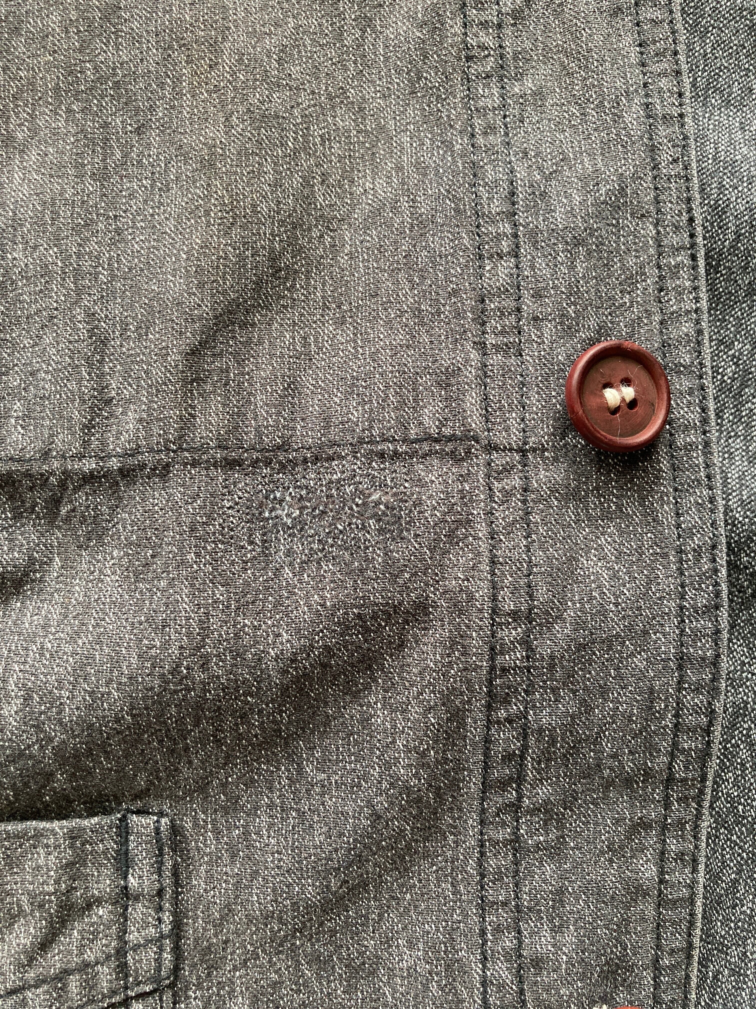 French Coverall ブラックシャンブレー ジャケット 40s | 古着屋 
