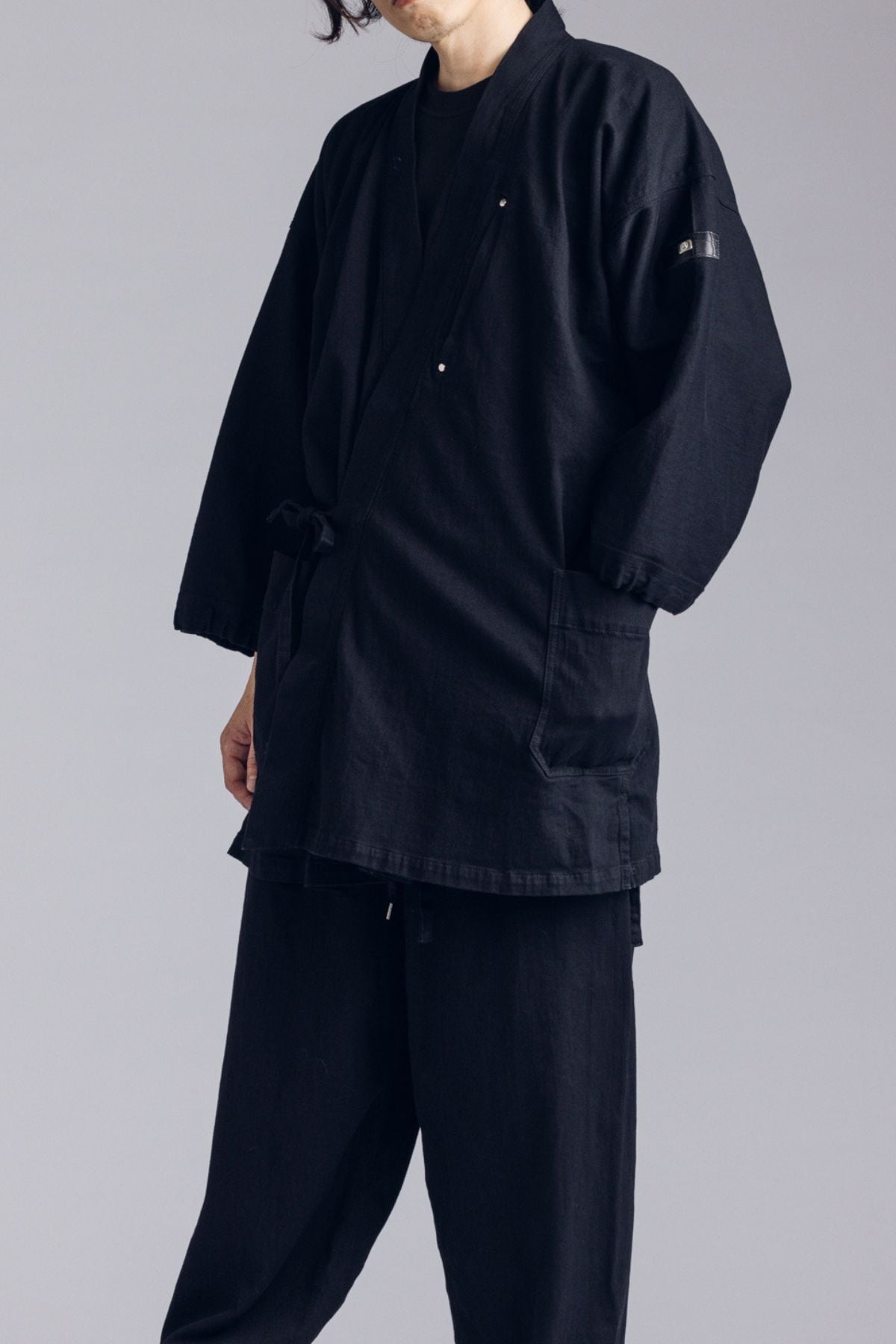 受注開始｜オンライン限定モデル】クロコダイル×デニム黒作務衣