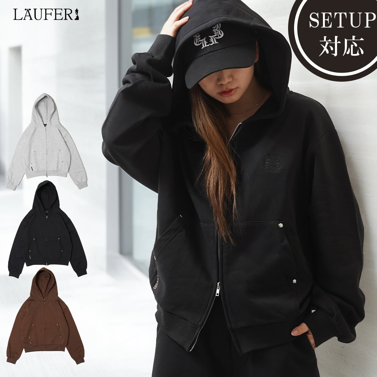 パーカー | 1111clothing / ワンフォークロージング / 韓国