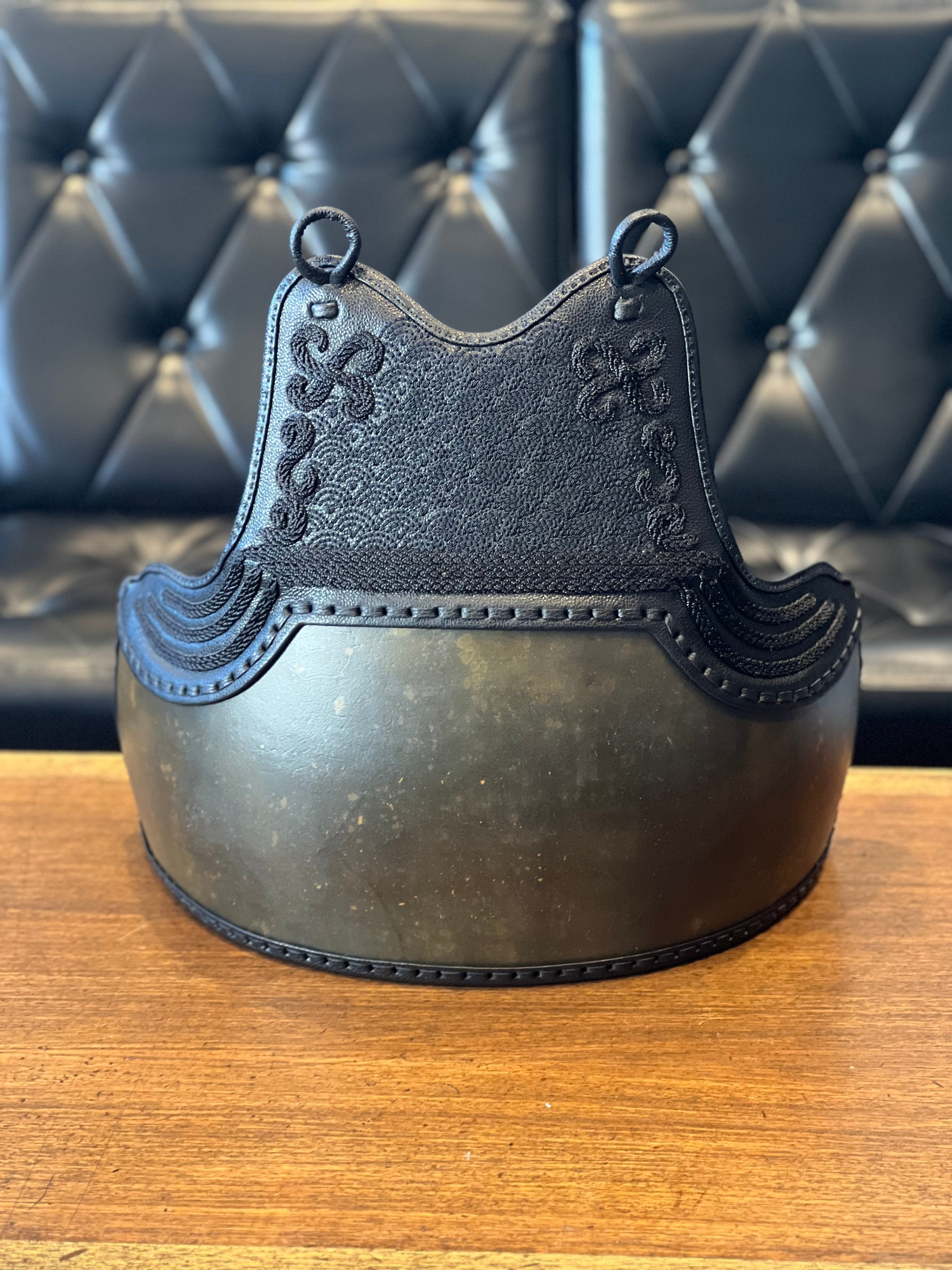 【新デザイン胸『風雲飾り』✨1名様限定大特価‼️】【胸Lサイズ身長165〜175cm】 『風雲飾り胸』日本製 竹胴 紺色 生地胴