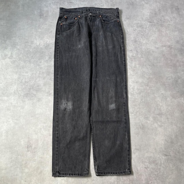 リーバイス550 Levis W33 ブラックデニムボトム 黒 古着 16922