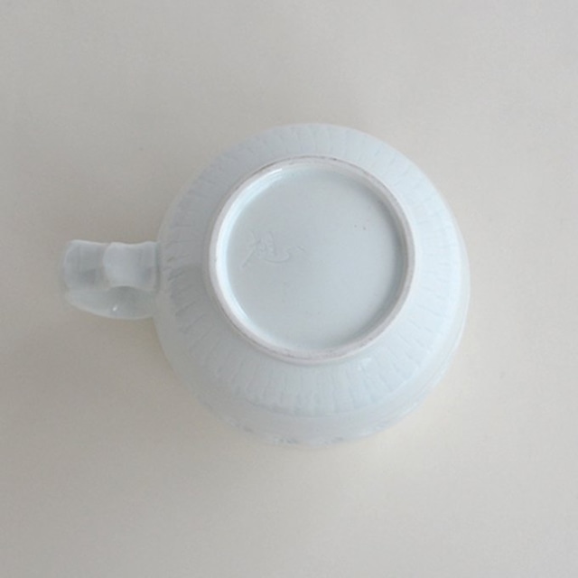 白砂三島彫 マグカップ