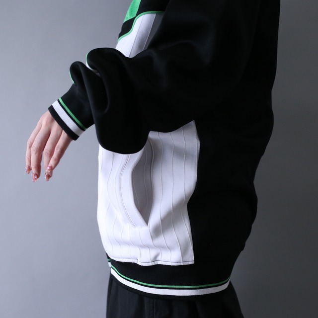 ”刺繍" one point design good coloring over silhouette track jacket