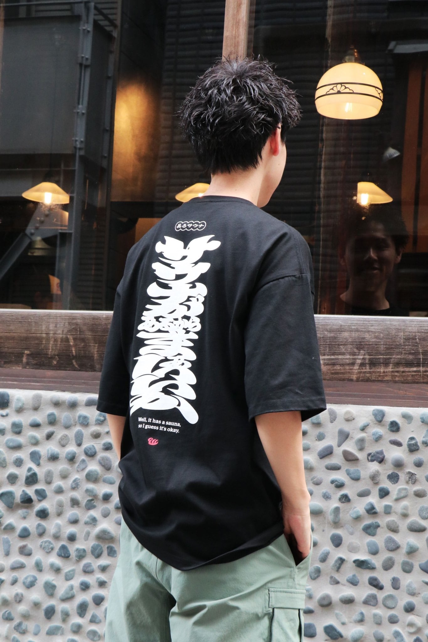SAUVENIRコラボ 品川ネオン ロンT（黒） | 品川サウナ｜公式オンライン