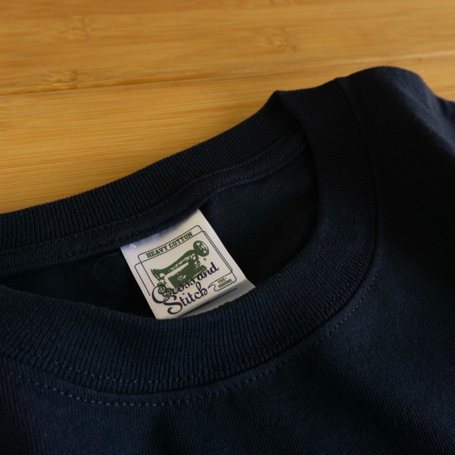 ランタン刺繍ロングシャツT【ブラック】