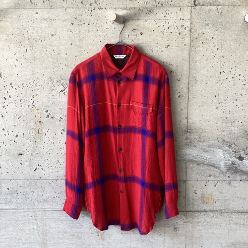 BED J.W FORD check rayon shirt