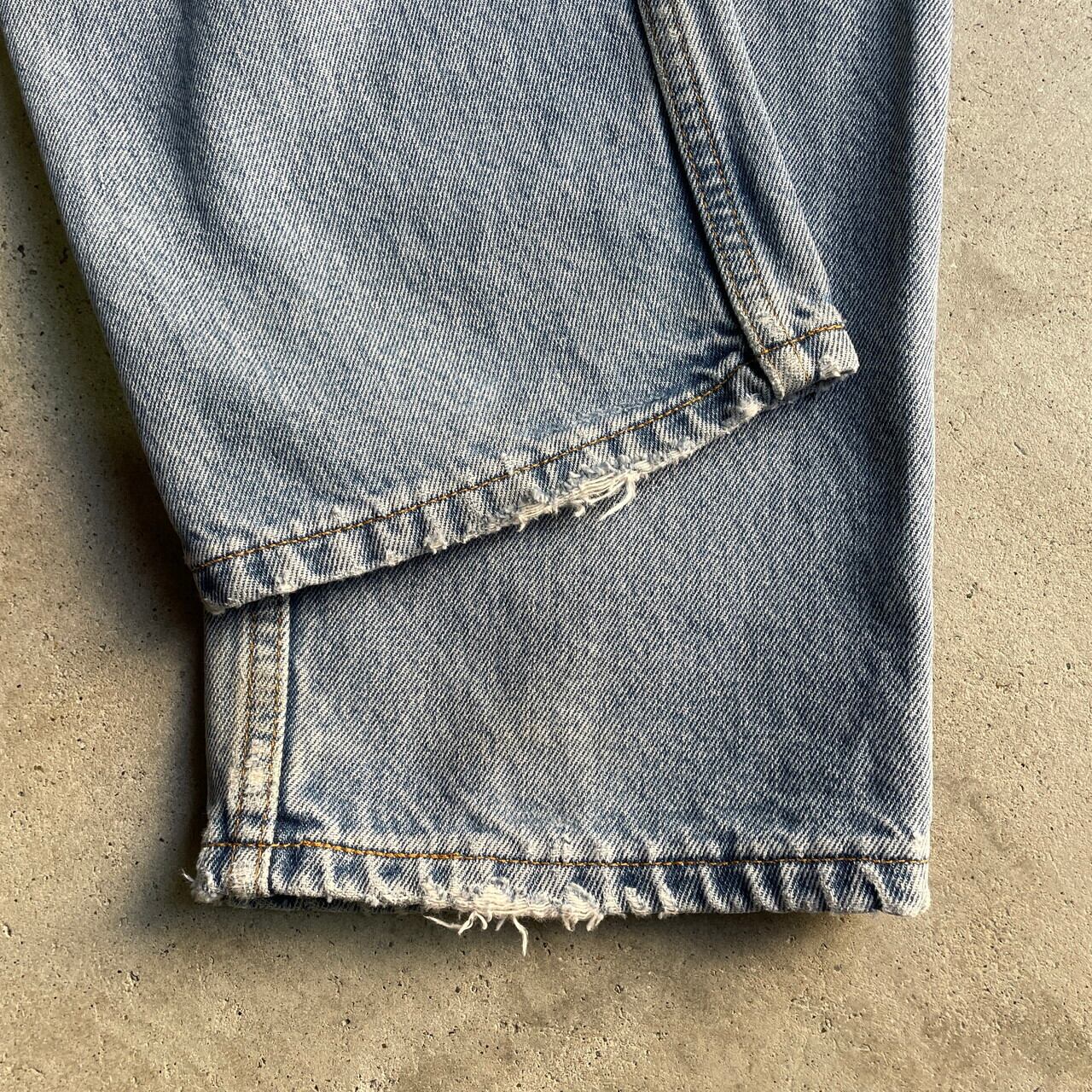 90年代 Levi's リーバイス 550 テーパード ワイド ダメージ クラッシュ