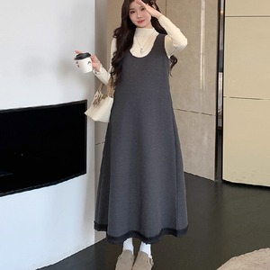 【送料無料】 ロングワンピ ジャンパースカート マキシ ゆったり ノースリーブ Uネック Aライン フレア プルオーバー 可愛い 大人可愛い きれいめ シンプル カジュアル シック コンサバ 華やか 大人 上品 おしゃれ お洒落 レトロ 主役級 こなれ感 フェミニン 無地 冬 レディース 女性用 ママ 30代 40代 デート お出かけ 女子会 お呼ばれ 休日 お茶会 授業参観 着回し 普段使い ファッション コーデ スタイル 楽ちん 体型カバー 定番 着痩せ ママ服