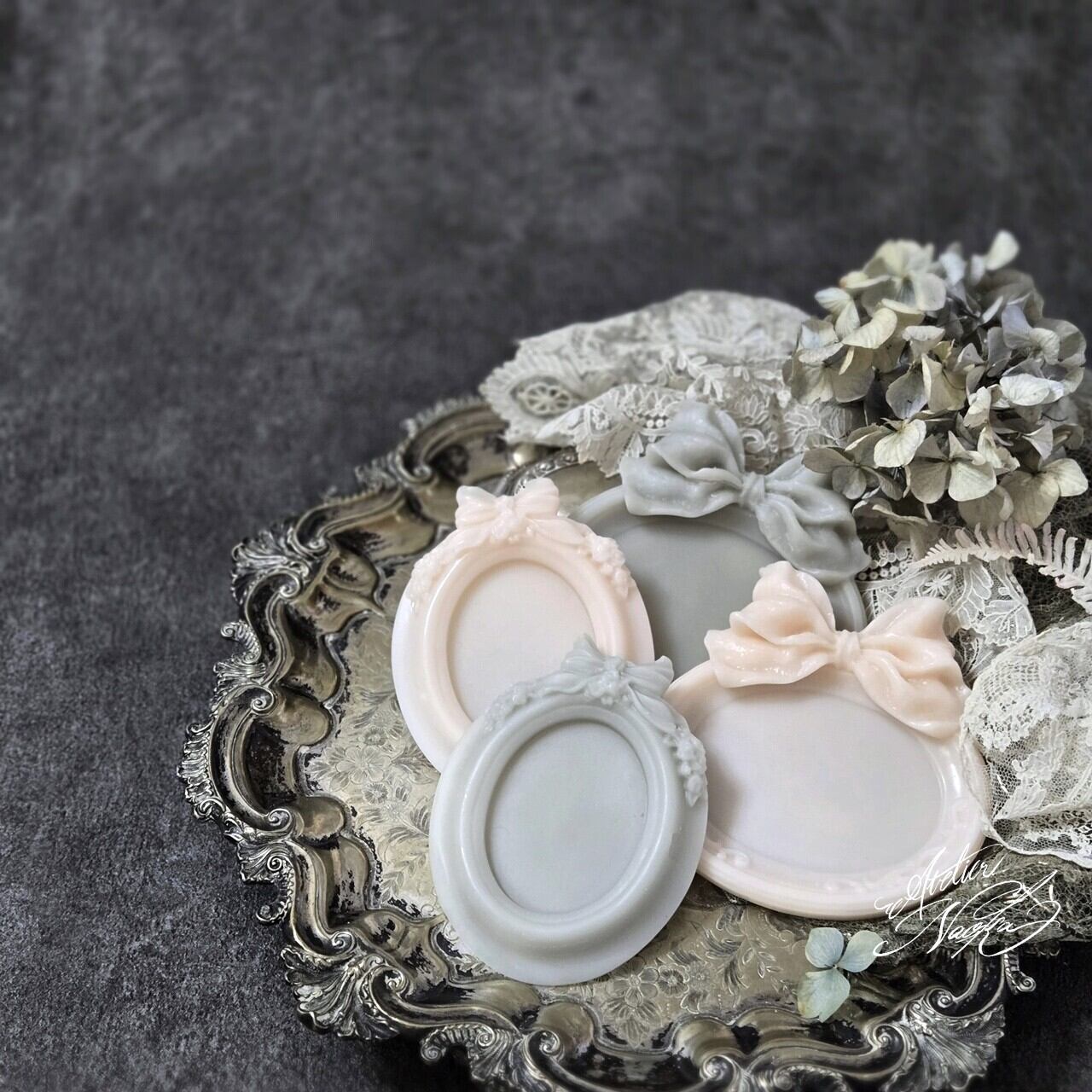 リボン トレイb シリコンモールド | シリコンモールド・クレイクラフト