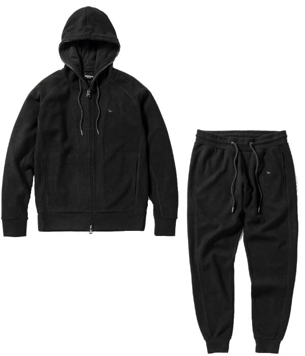 1PIU1UGUALE3 RELAX セットアップ　黒セットアップ　黒　夏　男 1PIU1UGUALE3 RELAX セットアップ黒セットアップ黒夏男