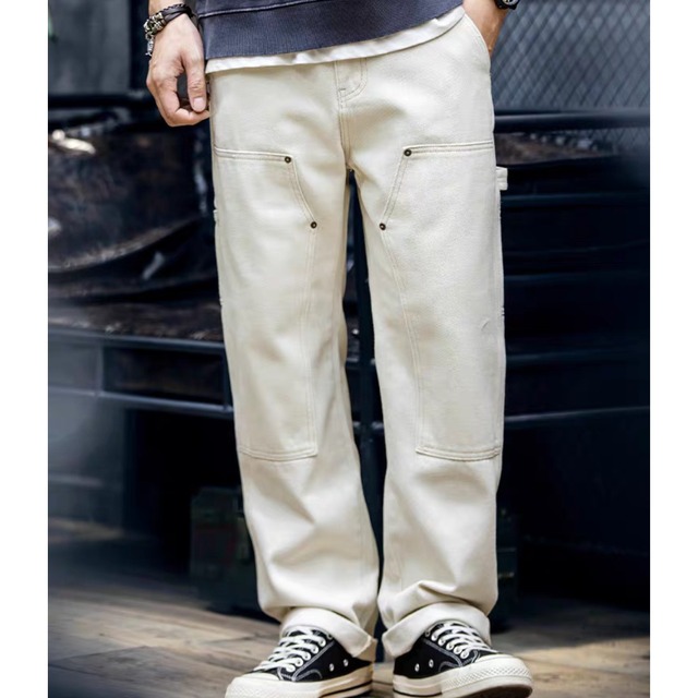 Pure cotton double knee painter pants(VE070)
