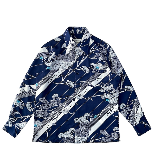 USED Long Sleeve Aloha shirt / Tori Richard /  size M