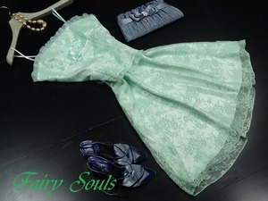 ★送料無料★L(11号)☆フラワ－レ－スのトップス＆スカ－ト2点セット(OPN5937)