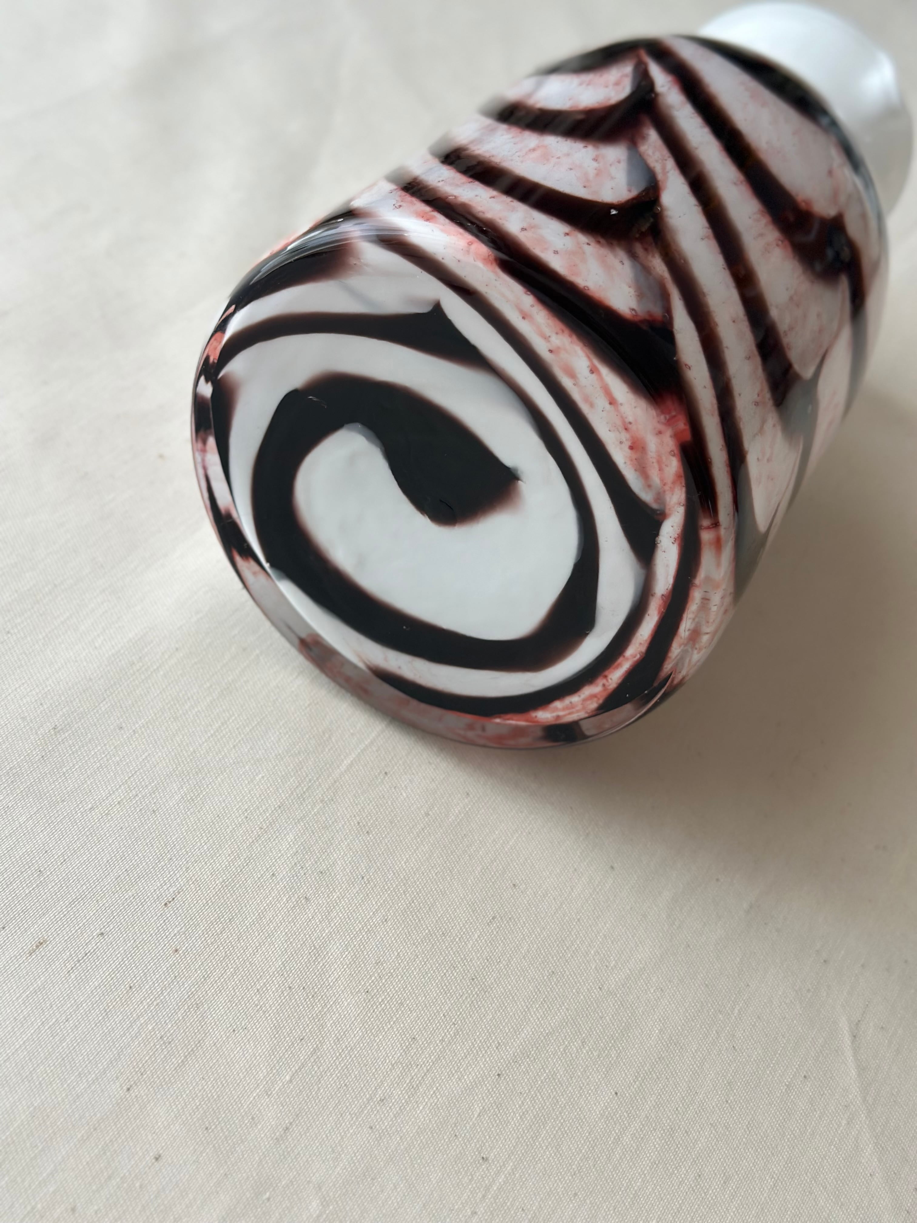 Italian vintage vase / マーブルガラスベース h20.5cm | VIRON