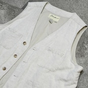 Eddie Bauer linen cotton vest