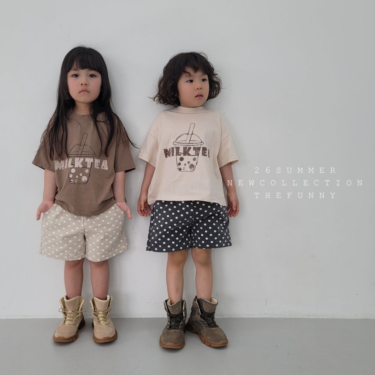 THE FUNNY】ミルクT ブラウン（80~120cm） | 韓国子供服 OsedOn (オセドン)